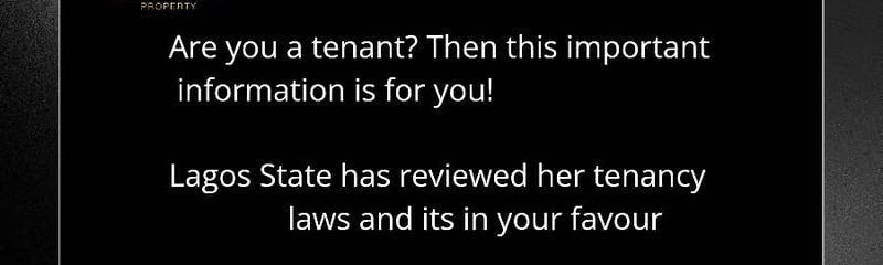 Tenancy laws in Lagos